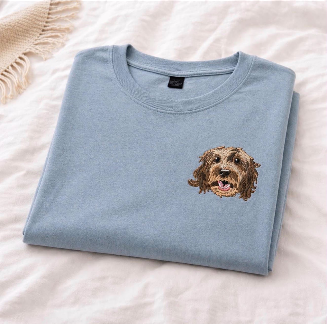 Embroidered Pet Portrait T-shirt