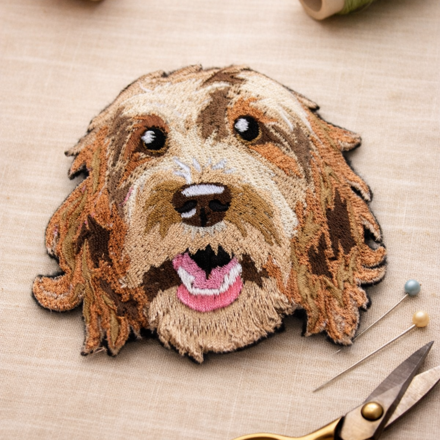 Embroidered Dog Patch Iron On/ Sew On
